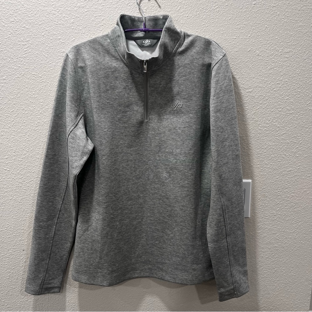Druids Golf 1/4 Zip Pullover Sweater Women's Size 14 Gray Long Sleeve Athletic